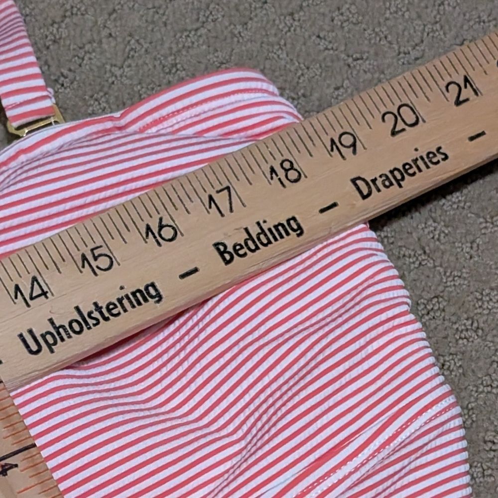 Lauren Ralph Lauren tummy control sear sucker swim dress Striped Skirt plus 20W - Picture 5 of 13